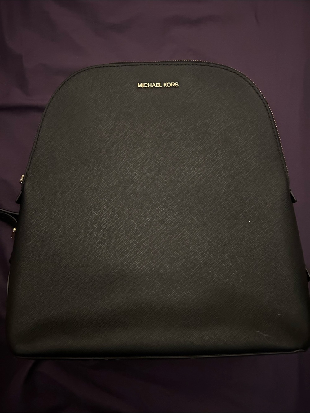 Michael Kors Black Saffiano Leather Backpack
